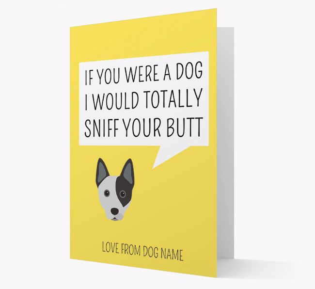 Personalized 'I'd Sniff Your Bum' Card